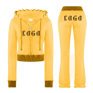 Conjunto Deportivo Casual de Dos Piezas para Mujer, Transpirable, con Capucha, para Invierno, con Logotipo Personalizado, de Algodón, Venta al Por Mayor en Pakistán - Product Image 6