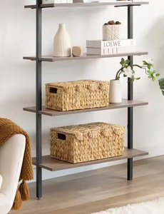 Rectangular Eco-Friendly Handmade Modern Storage Basket for Home Use on Top of <b>Cabinet</b> Woven From Water Hyacinth - Product Image 5