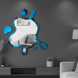 Ce miroir avec cadre en S.S.PVD est parfait comme pièce maîtresse dans les salons contemporains, les salles de bain modernes ou les halls artistiques. - Product Image 1
