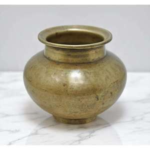 Kalash de Latón para Pooja, Utensilio para Puja con Grabado Láser e Impresión UV, Tradicional, Chapado en Oro, para Bebidas Religiosas Hindúes - Product Image 4