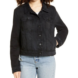 Giacca di <span class=keywords><strong>Jeans</strong></span> da Donna OEM, Giacca in Denim Casual Vintage Personalizzata, Abbigliamento Streetwear alla Moda, Fornitore all'Ingrosso di Abbigliamento Femminile - Product Image 5