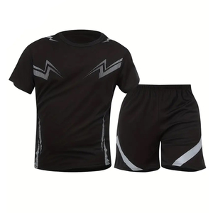 Conjunto Deportivo de Secado Rápido para Correr al Aire Libre, Camiseta de Compresión y Pantalones Cortos, Venta al Por Mayor OEM, por AMAZING INDUSTRIES - Product Image 2