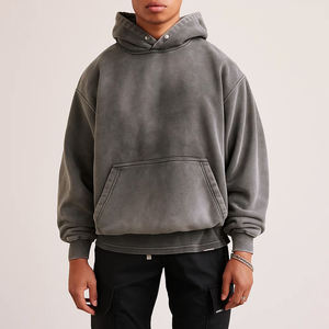 Sudadera con capucha OEM de hombros caídos, sudadera oversize de algodón, sudadera con capucha para hombre, sudadera con capucha estilo streetwear, EE. UU. - Product Image 2