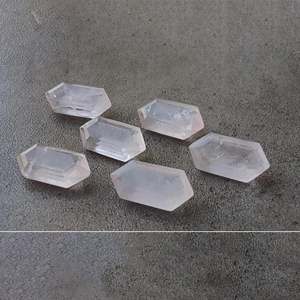 Cuarzo Rosa Natural AAA+ con Corte Facetado Hexagonal, Piedra Suelta Calibrada, para Joyería - Product Image 3