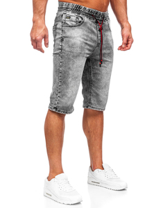 Pantalones Cortos de Mezclilla para Hombre de Alta Calidad, Diseño Moderno, Color Sólido, Cómodos, Diseño Personalizado e Impresión DTG - Product Image 3