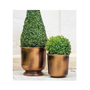 Grand Pot de fleurs et jardinière Design industriel, Pot de fleurs décoratif en laiton Antique et jardinière jardin balcon - Product Image 2