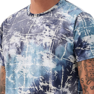 Vente en gros de t-shirts de travail en polyester 100% pur, 180 grammes, couleur unie, impression personnalisée du logo par sublimation, pour hommes - Product Image 6