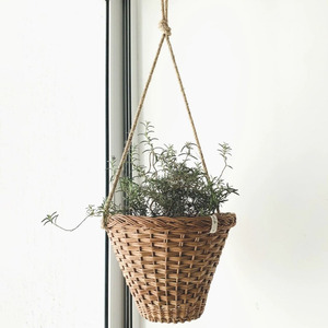 Handwoven rattan <b>hanging</b> plant stand accessories for indoor plants high quality planter <b>basket</b> - Product Image 4