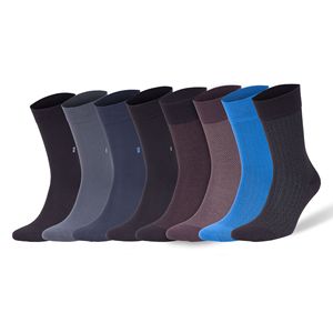 Set Premium di 8 Paia di Calzini in Rayon di Bambù Inodore per Uomo, Taglie 8-11.5, Ideali per Pantaloni e Scarpe - Product Image 1
