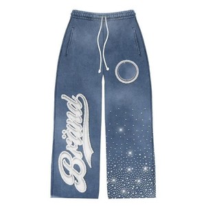 Pantalons de survêtement en coton pour hommes, pantalons en molleton pour hommes, fournisseur pour les marques de vêtements américaines, faible MOQ - Product Image 5