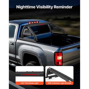 Roll-bar universale in acciaio al carbonio per pickup di medie dimensioni - Portapacchi sportivo regolabile - Product Image 4