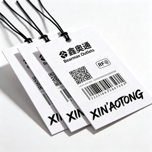 ผู้ผลิตแฟชั่นค้าปลีก รับผลิตตามสั่ง (OEM) ป้ายแขวนเสื้อผ้า RFID ป้องกันการโจรกรรม ระบบ NXP Security รองรับ Ucode 7 8 9 UHF พร้อมพิมพ์ลายได้ - Product Image 4