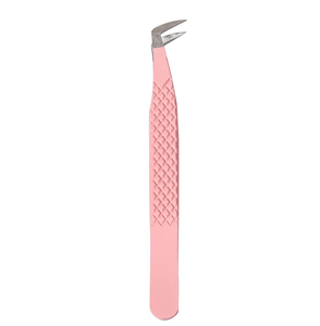 Pinzas para Pestañas de 10 mm con Punta Curva Rosa, Duraderas, de Acero Inoxidable, Herramienta de Belleza de Precisión para Aplicación de Cejas - Product Image 5