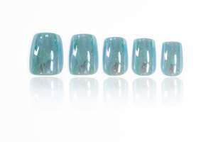 Faux Ongles Blancs Perle Longs Carrés Effet Lacté Ballerine, Fabrication OEM/ODM Personnalisée, Chrome ABS, Vente en Gros - Product Image 5
