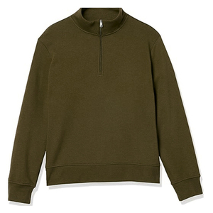 Sweat-shirts pour hommes, sweat-shirt à fermeture éclair pour l'hiver, respirant, écologique, polyester/coton, manches longues, col montant, logo personnalisé - Product Image 4