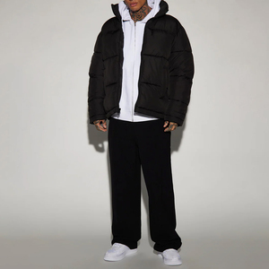 Nouvelle arrivée : Doudoune unisexe personnalisée de haute qualité, style décontracté, brillante, à col montant et à capuche, vente en gros - Product Image 4