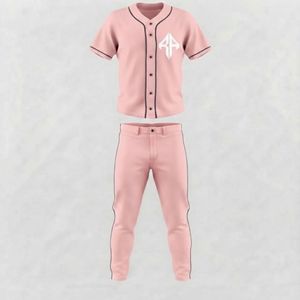 Nouvel ensemble de baseball pour hommes avec impression par sublimation, matière 100% polyester, col en V de haute qualité par RIVIAN ATLANTIC - Product Image 2