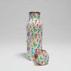 Botella de Agua de Cobre con Estampado Floral Multicolor en Esmalte |   Botella Ayurvédica Ecológica a Prueba de Fugas para Oficina y Viajes, Venta al Por Mayor para Exportación - Product Image 6