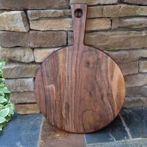 Planche à découper en bois naturel pour la préparation des aliments en cuisine, surface de découpe épaisse et durable en bois dur pour la cuisine quotidienne - Product Image 5