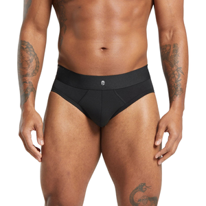 Sous-vêtements pour hommes, caleçons noirs respirants en coton extensible, soutien athlétique, doux, confortables, coupe classique, pour un usage quotidien - Product Image 1