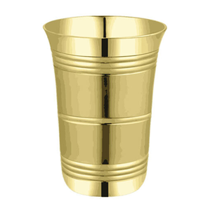 Verre à shot en laiton à motif floral brillant pour servir du vin et des jus, vaisselle pour hôtel et restaurant, fournitures de boissons - Product Image 3
