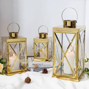 Lanterne décorative en acier avec poignée pour la décoration de la maison, du jardin et des mariages - Product Image 2