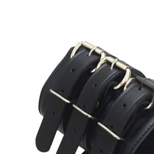 <b>Leather</b> Ankle <b>Cuffs</b> Pair with Strong Buckles and Comfortable Padding - Product Image 6