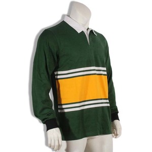 Pull d'hiver à manches longues pour le rugby et le football, maillot polo de performance à rayures, nouvelle collection - Product Image 2