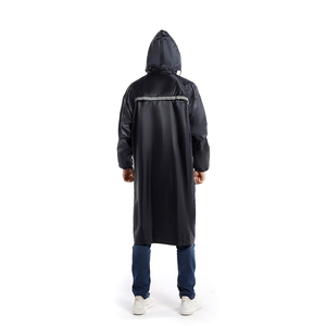 Outdoor Men's Waterproof Polyester Reusable Raincoat for Rainy Days Country Style with Reflective Materials - Product Image 1