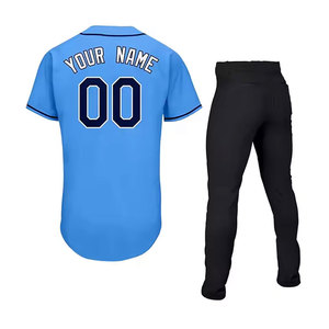 Ensemble uniforme de baseball AINAS INDUSTRIES pour hommes, maillot personnalisé imprimé par transfert thermique, pantalon assorti, polyester léger et respirant - Product Image 2