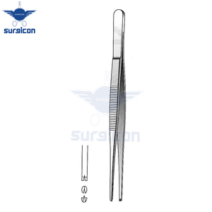 Pinzas Delicadas de 14.5 cm / 5-3/4 Pulgadas, Pinzas Quirúrgicas Finas de Acero Inoxidable para Manipulación Precisa de Tejidos en Microcirugía - Product Image 3