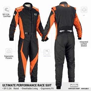 Combinaison de course automobile BFW Racing, simple couche, en coton ignifuge, unisexe, adulte, disponible en plusieurs couleurs, logo gratuit - Product Image 1