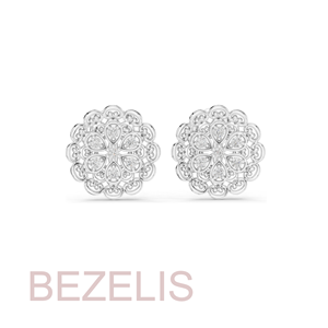 Pendientes de Oro Rosa Vintage con Diamantes, Diseño Floral de Filigrana, Corte Brillante Redondo, para Mujer, Venta al por Mayor, Ideales para Fiestas - Product Image 3