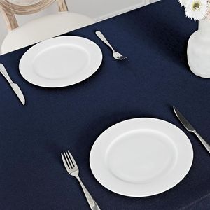 2 Pack 52x70 Inch <b>Rectangle</b> <b>Tablecloth</b> Water-Resistant Wrinkle-Free Linen Textured Fabric Washable Decorative Table Cloth for - Product Image 2