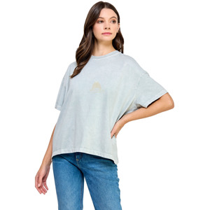 Camiseta lisa al por mayor de 300GSM con lavado ácido, 100% algodón, camiseta de peso pesado para chicas, camiseta personalizada en blanco, precio económico. - Product Image 2