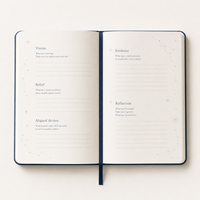 Carnet personnalisé LABON en lin bleu marine avec couverture rigide et impression argentée de la carte des constellations, cadeau personnalisé