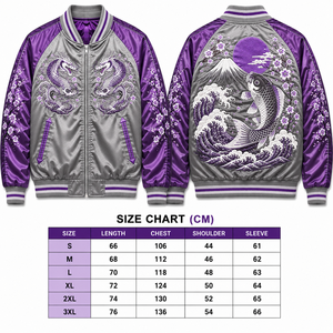 แจ็คเก็ตบอมเบอร์พรีเมียมสำหรับผู้ชายและผู้หญิง |   เสื้อผ้าสตรีทแวร์ฤดูหนาวแบบกลับด้านได้ ปักลายตามสั่ง คอตั้ง บุด้วยผ้าฝ้าย - Product Image 6