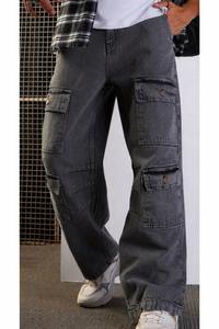 กางเกงยีนส์เดนิมคาร์โก้ผู้ชายแบบวินเทอร์วอช |   กางเกงอเนกประสงค์หลายกระเป๋า |   เสื้อผ้าสตรีทแวร์ทรงหลวมพรีเมียม ซักได้ ผลิตจากผ้าฝ้าย 100% - Product Image 4