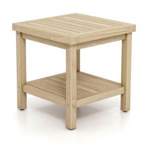 Tavolino da Esterno a 2 Ripiani con Mensola per Veranda, Terrazza o Giardino - Product Image 3