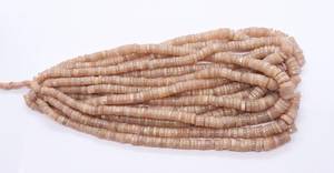 Perles Heishi en pierre de lune pêche naturelle AAA, 6-9 MM, perles de pierre précieuse en forme de disque, 16 pouces, forme de pneu en pierre de lune pêche - Product Image 4