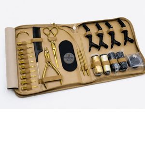 Luminex Hair Extension Tools <b>Kit</b> White Style Portable Set With Scissors Pliers And Clips For <b>Weaving</b> - Product Image 5