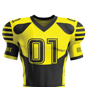 Fournisseur en gros propose des uniformes de football américain à manches courtes grande taille avec étiquette privée, prix direct usine pour l'équipement - Product Image 4