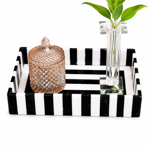 Bandeja y Plato de Servicio para Desayuno y Té, de MDF Pulido Vintage, Personalizado, Ecológico, Hecho a Mano, Diseño Clásico y Duradero, Uttar Pradesh - Product Image 2