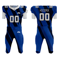 Uniforme de football américain sublimé en gros, 100% polyester, maillot respirant et pantalon rembourré |   Kit de football américain pour jeunes et adultes