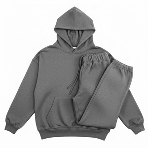Conjunto Deportivo Informal de Dos Piezas Personalizado de Alta Calidad, Sudadera con Capucha Unisex y Pantalones Deportivos, 100% Algodón, Cómodo para Toda Temporada - Product Image 4
