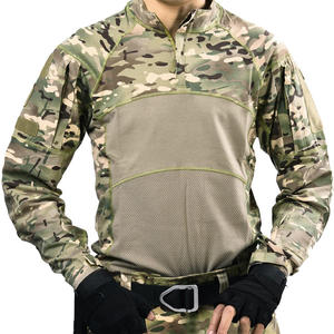Men's Tactical Long Sleeve <b>Camouflage</b> <b>Shirt</b> Polyester Breathable Outdoor Wear In-Stock - Product Image 3