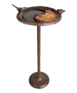 Metal Freestanding <b>Bird</b> Bath Combo <b>Bird</b> Feeder <b>Stand</b> for Outdoor Garden Yard Decorative Bowl with Decorative <b>Birds</b> Leaves - Product Image 4