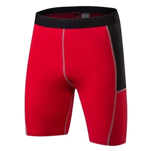 Wholesale Athletic Skinny Elastic Spandex Polyester Sports Leggings <b>Compression</b> <b>Shorts</b> Workout Running <b>Shorts</b> <b>Men</b> - Product Image 4
