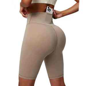 High Elastic Waist Yoga <b>Leggings</b> Yoga Shorts Women's Top Flat Angle Shaper Pants Buttocks Lifting Body <b>Shaping</b> Hip Slim shorts - Product Image 1