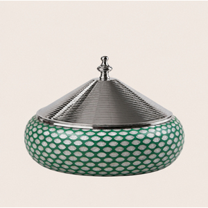 Handmade Mother of Pearl Inlay Casserole Emerald Green Shell <b>Mosaic</b> Stainless Steel Hot Pot Insulated Food Warmer for Hotel - Product Image 3